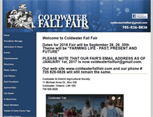 Tablet Screenshot of coldwaterfallfair.com